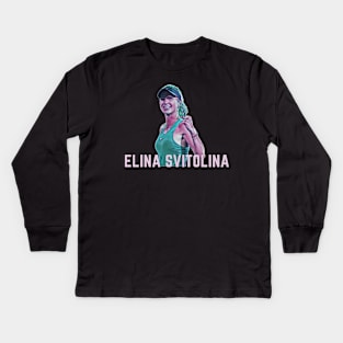 elina svitolina Kids Long Sleeve T-Shirt